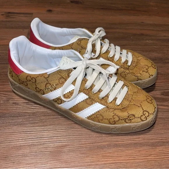 Gucci Brown and Red Sneakers